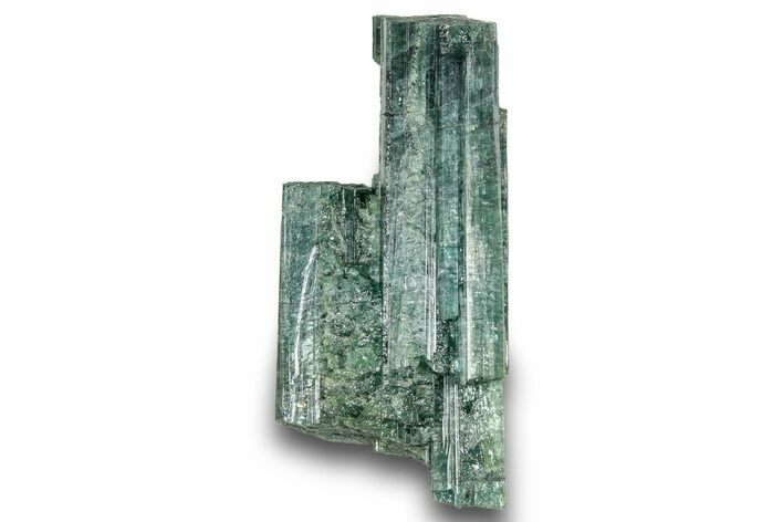 Blue-Green Elbaite Tourmaline Crystal - Leduc Mine, Quebec #244919